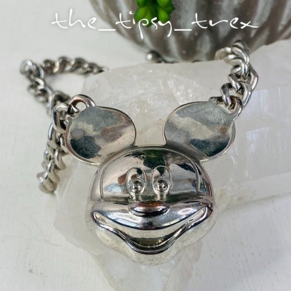 Disney Other - Vintage Disney Mickey Mouse on Thick Cuban Chain Unisex